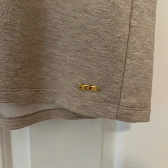 Calvin Klein Casual Tan Hoodie Dress - Picture 2 of 4